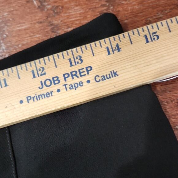 NWT Anthropologie Zinnia Trouser Asymmetrical Tulip Flare Trouser, Black, Size 4 - Picture 8 of 10